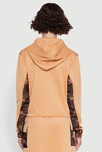 Color Block Quarter Zip Hoodie