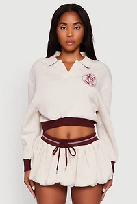 Best On The Court Graphic Cropped Sweatshirt