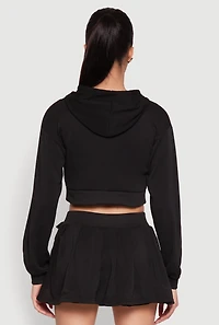 Womens Long Sleeve Hooded Sweatshirt and Tank Top,