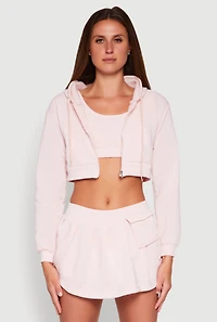 Long Sleeve Hooded Sweatshirt and Tank Top