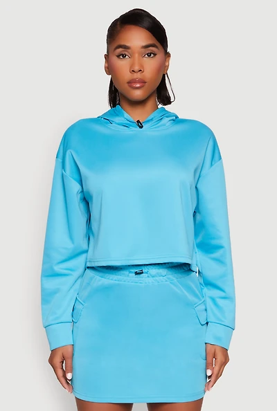 Womens Long Sleeve Hooded Sweatshirt,