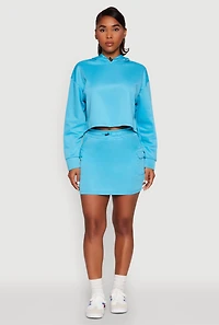 Womens Long Sleeve Hooded Sweatshirt, L
