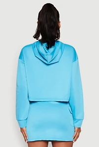 Womens Long Sleeve Hooded Sweatshirt, L