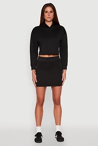 Womens Toggle Drawstring Cargo Skort,