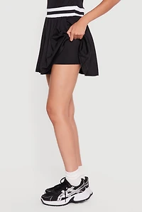 Contrast Trim Tennis Dress with Shorts Lining