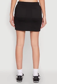 Womens Fleece Lined Zip Front Skirt,