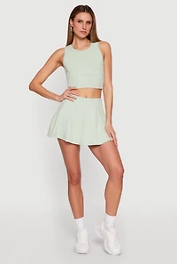 Twist Back Keyhole Crop Top