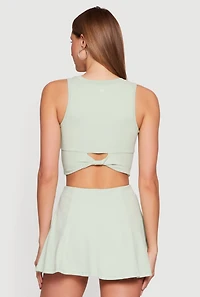 Twist Back Keyhole Crop Top