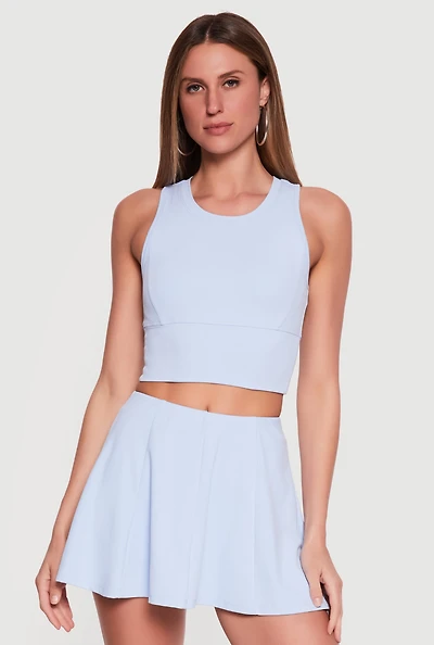 Twist Back Keyhole Crop Top