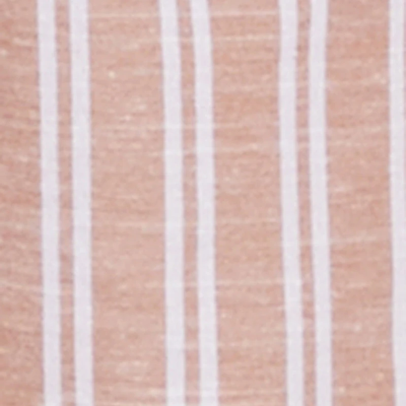 Smocked Tie Waist Belted Pinstripe Jumpsuit