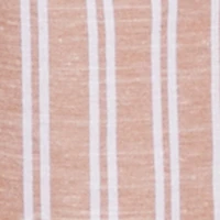 Smocked Tie Waist Belted Pinstripe Jumpsuit