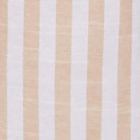 Wooden Beaded Detail Striped Jumpsuit