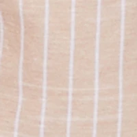 Tie Waist Belted Striped Strapless Cargo Romper