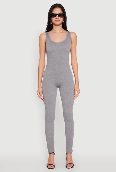 Womens Ribbed Knit Catsuit,