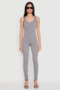 Ribbed Knit Catsuit