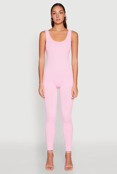 Womens Ribbed Knit Catsuit,
