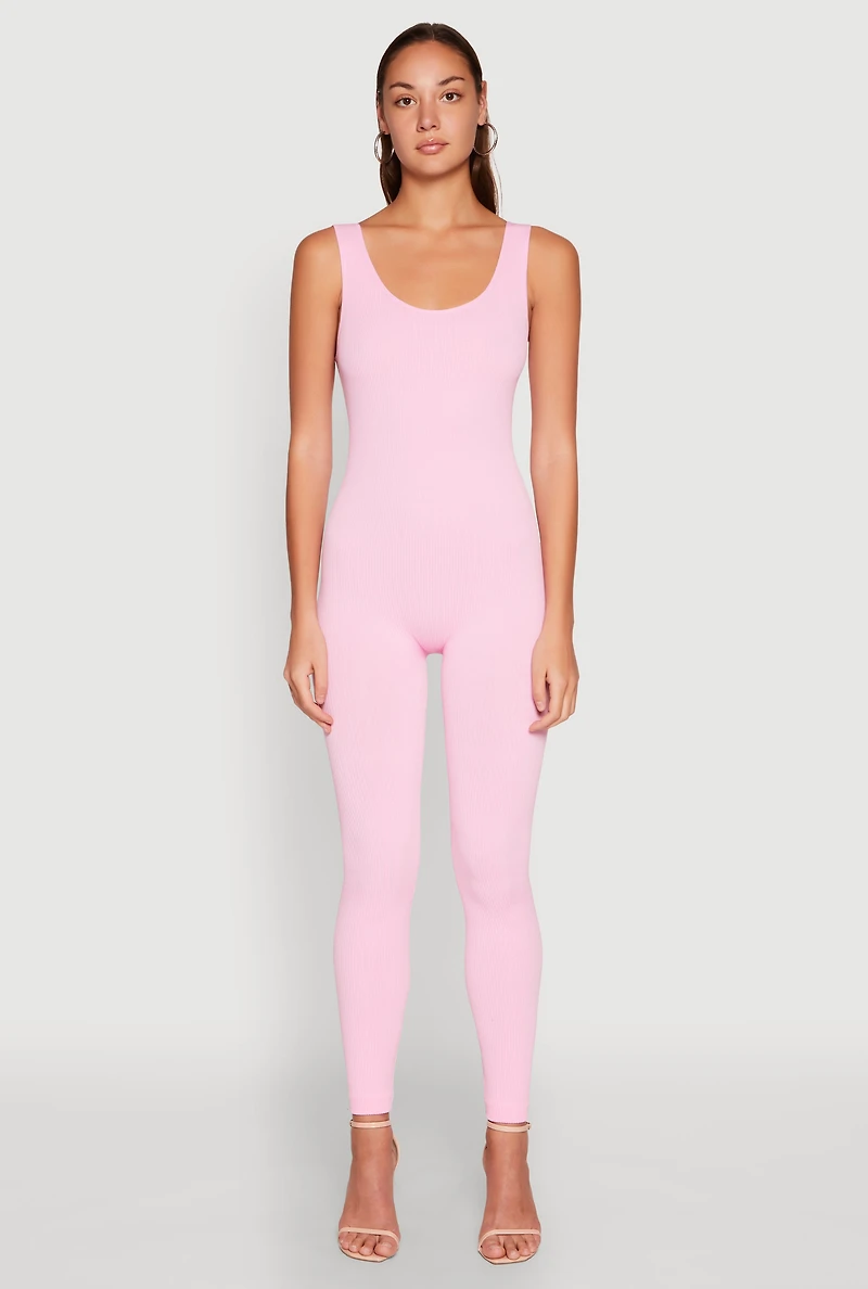 Ribbed Knit Catsuit