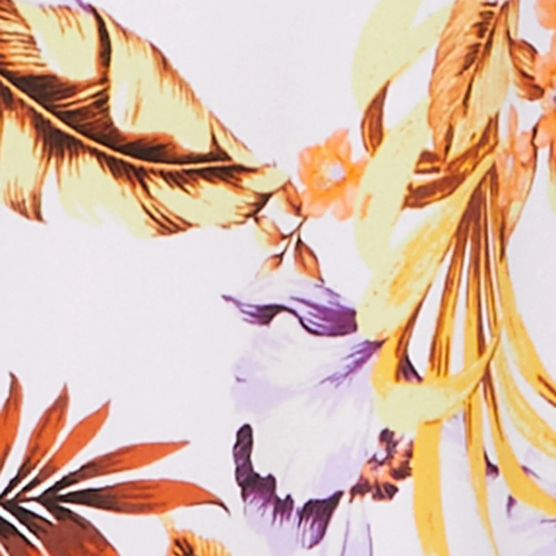 Floral Tie Waist Belted Strapless Overlay Jumpsuit