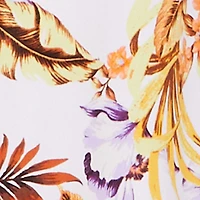 Floral Tie Waist Belted Strapless Overlay Jumpsuit