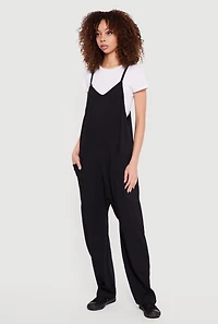 Oversized Cami Jumpsuit with Pockets