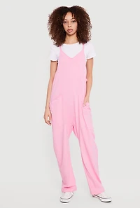 Oversized Cami Jumpsuit with Pockets