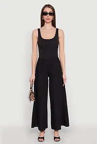 Sleeveless Scoop Neck Jumpsuit
