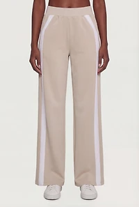 Side Contrast Trim Active Pants