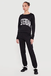 Graphic Long Sleeve Pullover Sweatshirt