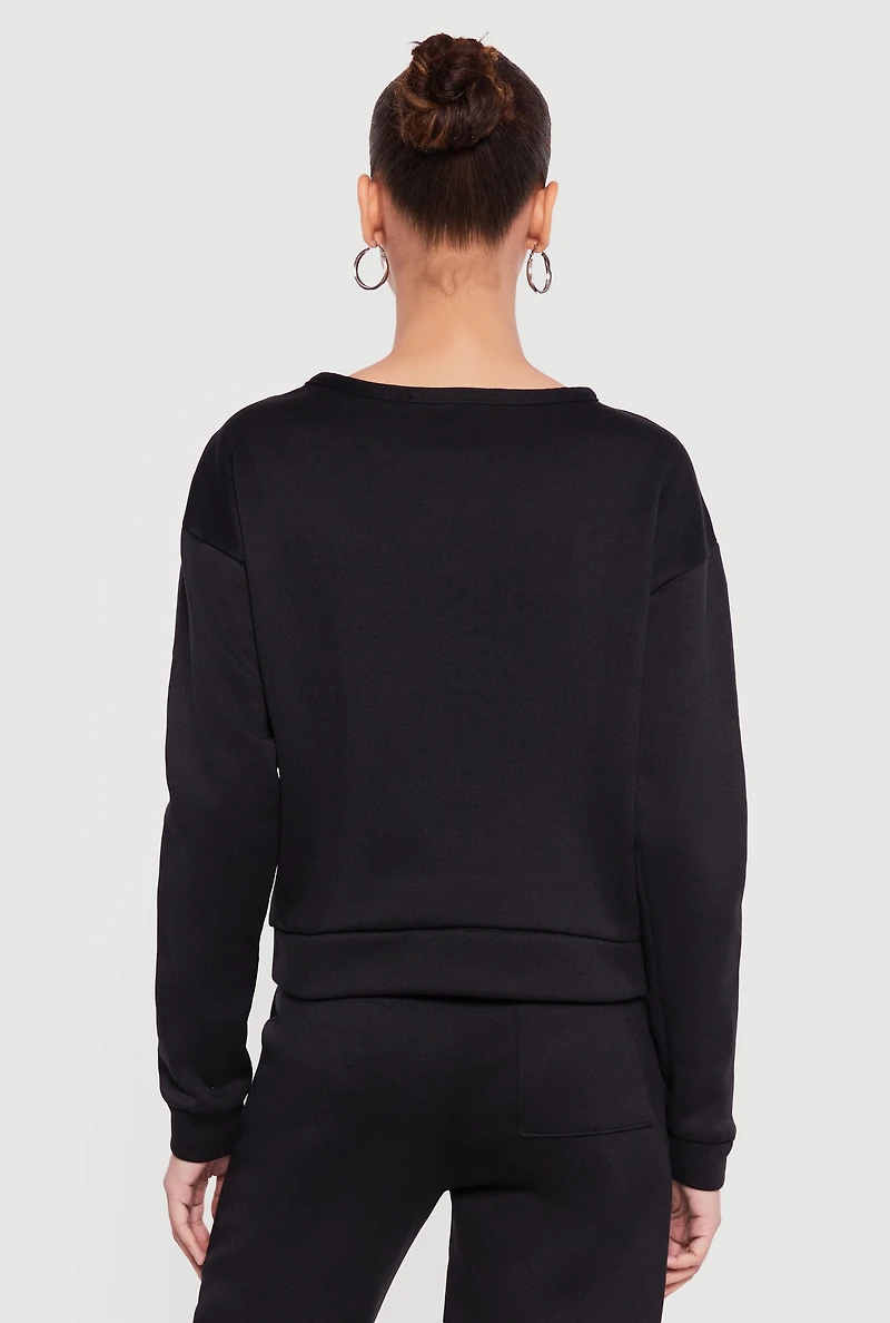 Graphic Long Sleeve Pullover Sweatshirt