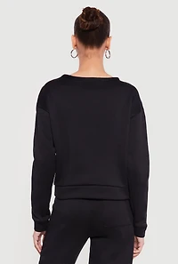 Graphic Long Sleeve Pullover Sweatshirt