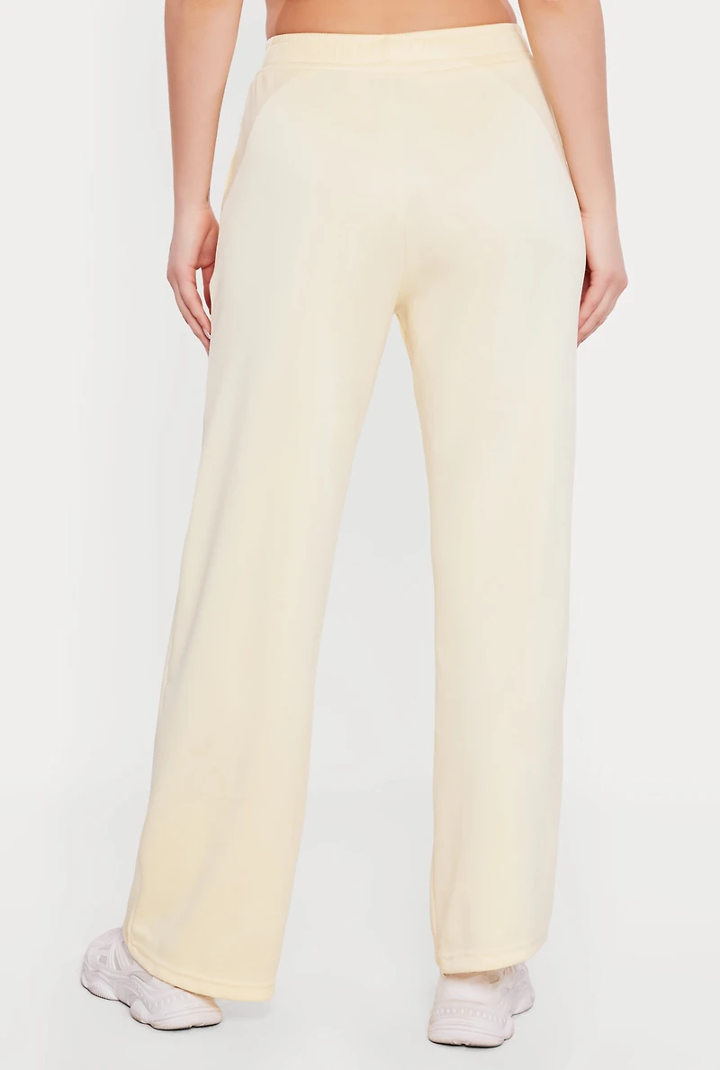 Solid Pull On Straight Leg Sweatpants
