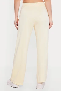 Solid Pull On Straight Leg Sweatpants