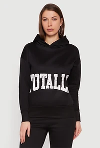Totally Graphic Hooded Pullover Sweatshirt