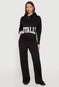 Totally Graphic Hooded Pullover Sweatshirt
