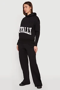 Totally Graphic Hooded Pullover Sweatshirt