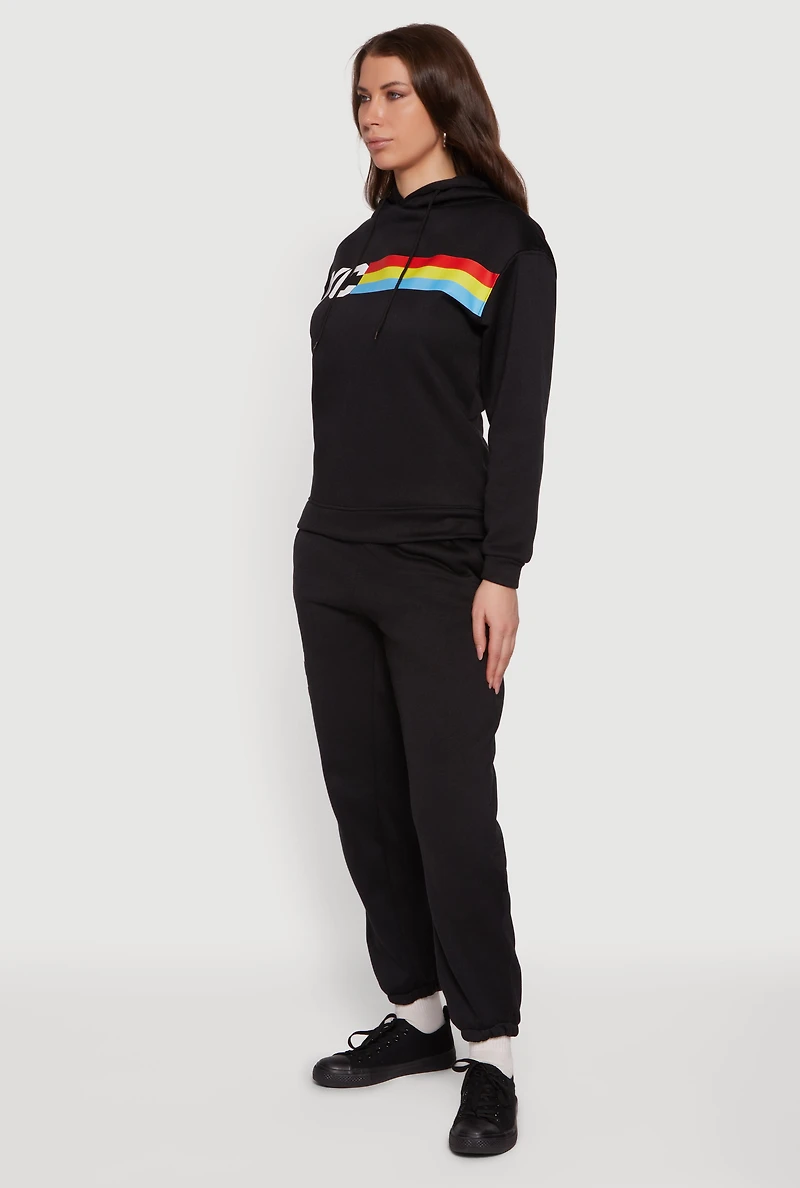NYC Graphic Pull On Sweatpants