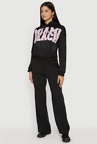 Miami Beach Graphic Hooded Sweatshirt