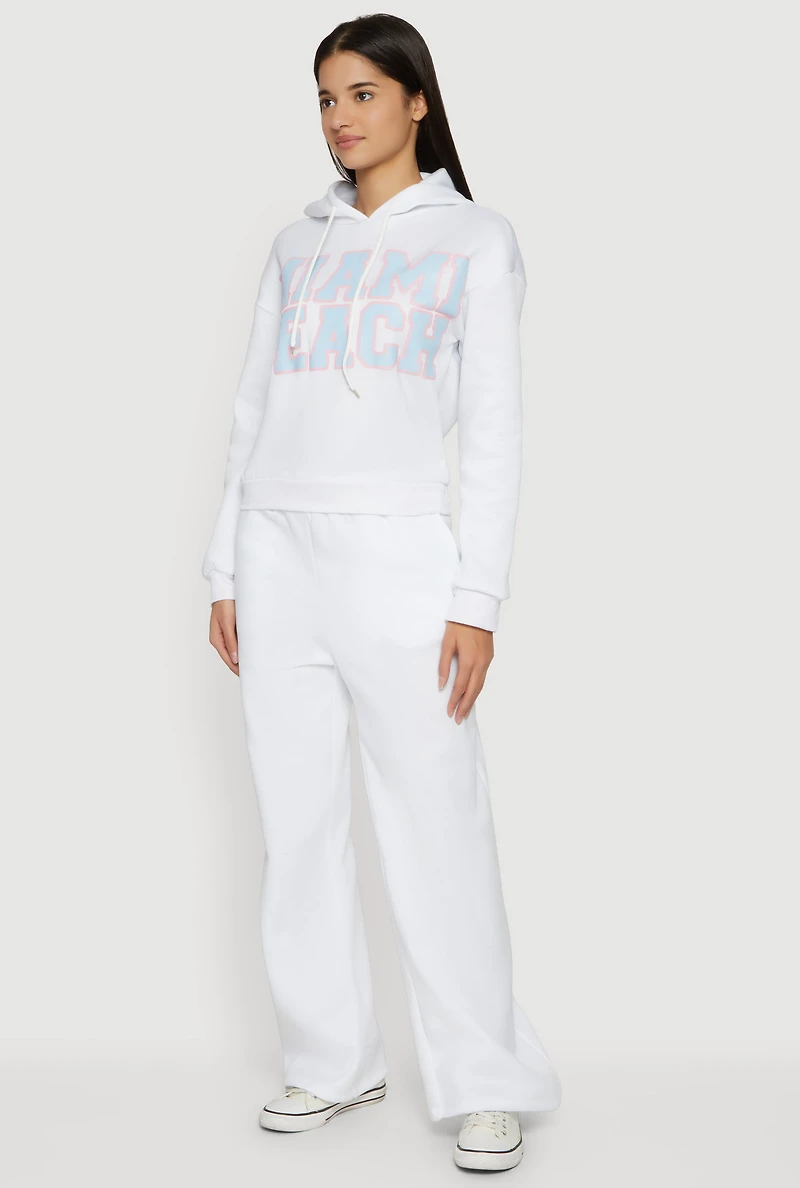 Miami Beach Graphic Hooded Sweatshirt