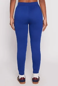 Womens French Terry Pull On High Waisted Joggers, M