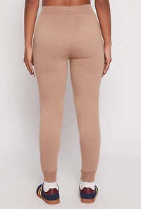 Womens French Terry Pull On High Waisted Joggers,