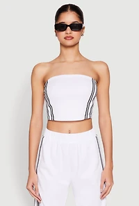 Side Varsity Stripe Tube Top