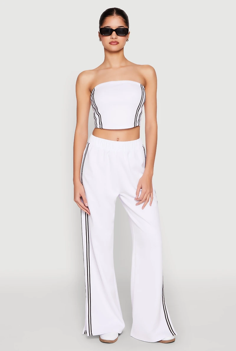 Side Varsity Stripe Tube Top