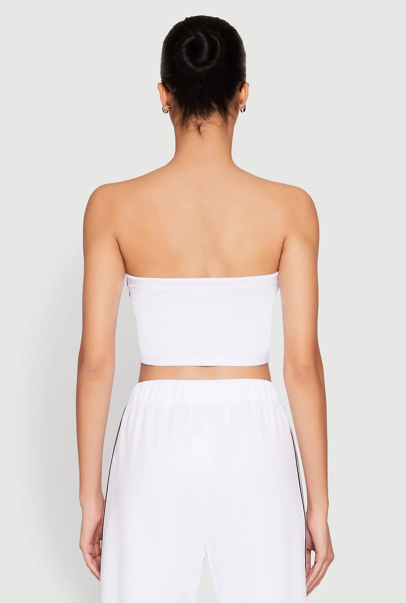 Side Varsity Stripe Tube Top