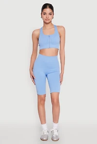 Seamless High Waist Bike Shorts