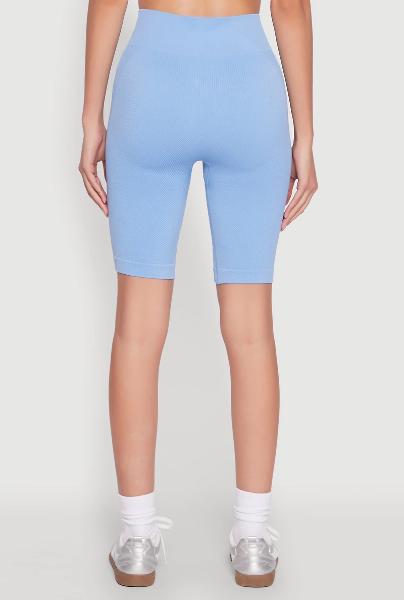 Seamless High Waist Bike Shorts