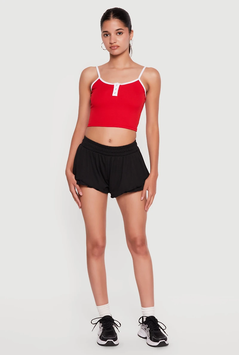 Lettuce Edge Ruffle Tiered Shorts