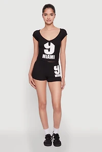 Womens 9 Miami Bike Shorts,
