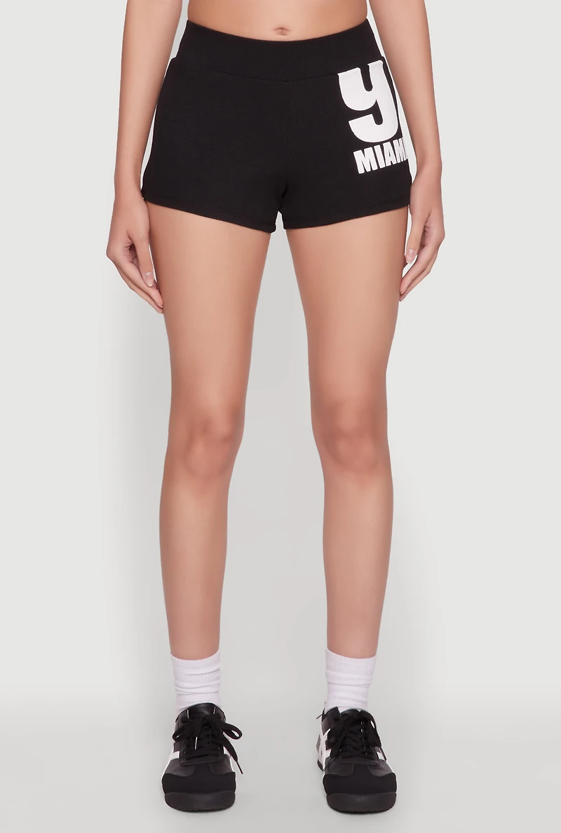 Womens 9 Miami Bike Shorts,