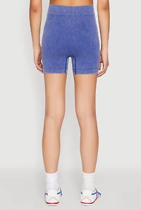 Womens Mineral Wash Seamless Bike Shorts,