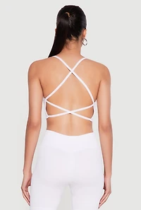 Seamless Criss Cross Back Detail Sports Bra